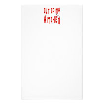 Out of My Kitchen Snappy Cooking Saying stationery