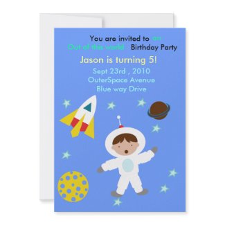 Out of Space Birthday Party invite ... invitation