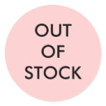 OUT OF STOCK STICKER