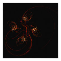 Out of the Dark Abstract Art Custom Invites