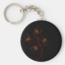 Out of the Dark Abstract Art Keychain