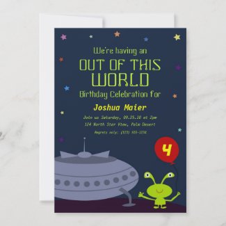 Out of This World, Birthday Invitations