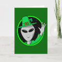 Out of this World St. Patrick's Day Card card