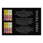 'Out Of Town Guest DIRECTIONS' Card (small rec) invitations