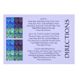'Out Of Town Guest DIRECTIONS' Card (small rec) invitations