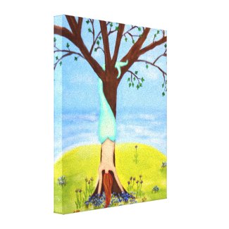 "Out Of Water" Mermaid Art 8X10 Canvas Prints