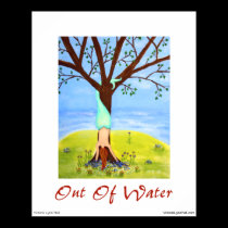 "Out Of Water" Mermaid Poster posters