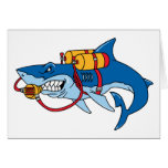 Out Of Water Shark Greeting Card