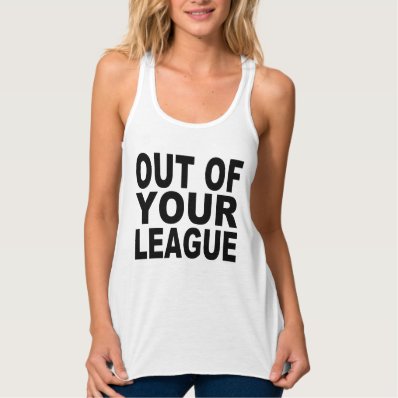 OUT OF YOUR LEAGUE FLOWY RACERBACK TANK TOP