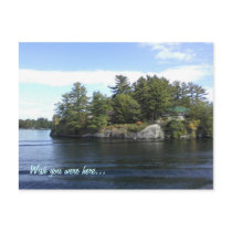out on the lake post cards