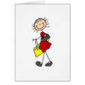 Out Shopping Stick Figure Card