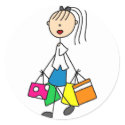 Out Shopping Sticker