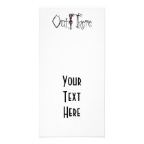Out There - 3D Freaky Bonga Doll - Redhead Personalized Photo Card