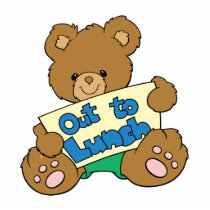 Out to Lunch Teddy Bear photo sculptures by doonidesigns Out to Lunch Teddy Bear photo sculptures