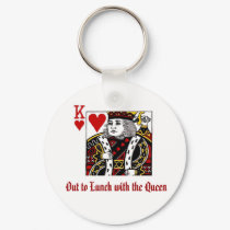 Out to Lunch with the Queen Keychain by vegasdusoleil Out to Lunch with the Queen Keychain