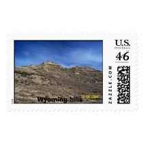 out west.jpg, Wyoming hills postage