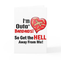 Outa' BandAids Card