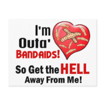 Outa' BandAids Postcards