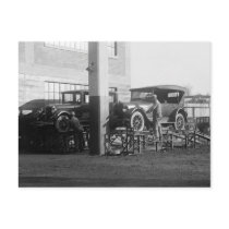 Outdoor Auto Maintenance: 1926 Post Card