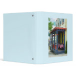 Outdoor Cafe With Checkered Tablecloths binders