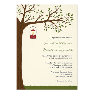 Outdoor Camping Wedding Invitations