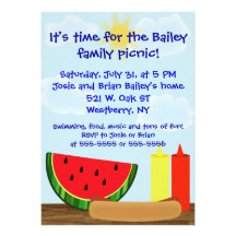 Outdoor Cookout Invitation