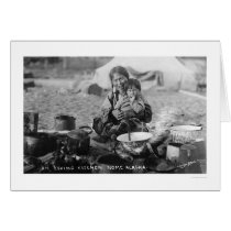 Outdoor Kitchen Nome, Alaska 1916 cards
