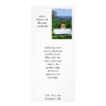 Outdoor massage full color rack card