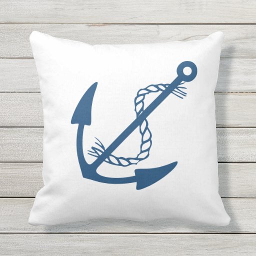 Outdoor Throw Pillow Anchor Zazzle