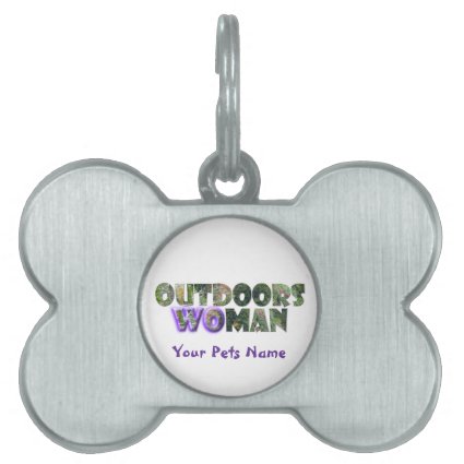 OUTDOORSWOMAN w/Purple Accent Pet ID Tags