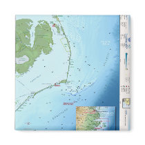 Outer Banks Map Fridge Magnets