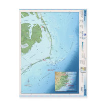 Outer Banks Map Postcard