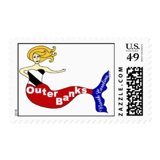 Outer Banks Mermaid Stamp