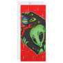 Outer Space Alien Rack Card Template