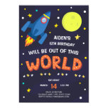 Outer Space Birthday Invitation with Photo