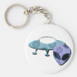 Outer Space Design Keychain
