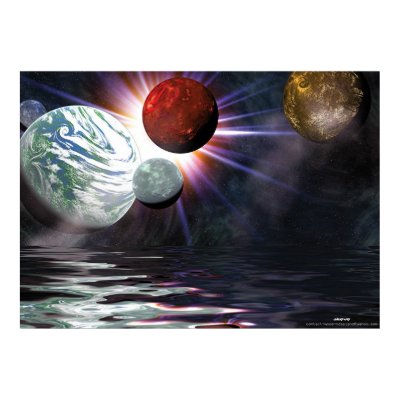 outer space print by moderndesignz