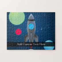 Outer Space Rocket Ship Puzzle