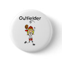 Outfielder-Girl buttons