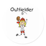 Outfielder-Girl stickers
