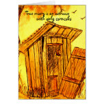 OUTHOUSE GREETING CARD
