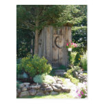 outhouse in Maine Post Card