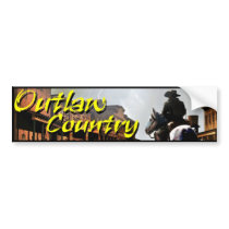 Outlaw Country Bumper Sticker bumper stickers