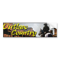 Outlaw Country Bumper Sticker bumper stickers