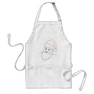 Outline art - Christmas Santa Claus aprons apron