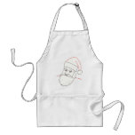 Outline art - Christmas Santa Claus aprons Outline art - Christmas Santa Claus aprons