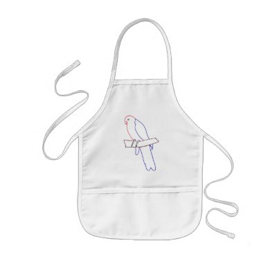 outline art - color in parrot aprons by Cherylsart