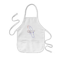 outline art - color in parrot aprons