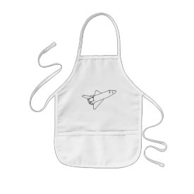 Outline Art - color in space shuttle aprons apron