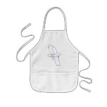 Outline art drawing, coloring parrot aprons